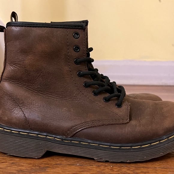JUNIOR LEATHER LACE UP BOOTS - Picture 4 of 7